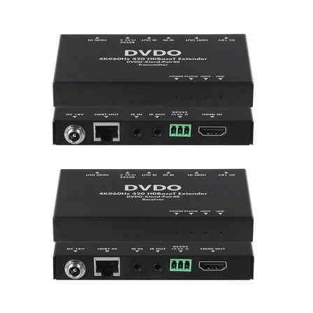 DVDO 4K60 HDMI Extender over HDBaseT, 131.23' Range