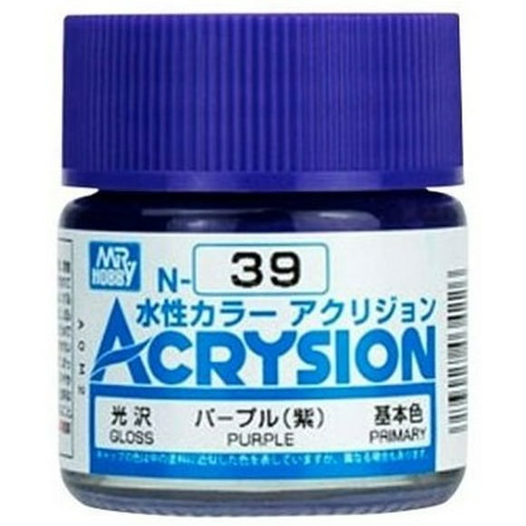 Acrysion Couleur - Pourpre (Brillant/primaire) (N39) 10ml Brillant Peinture Acrylique