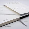 thumbnail image 4 of Paquete de 3 cuadernos con rayas, color rubor, tapa dura, tamaño mediano de 5,7 x 8 pulgadas, papel de 100 g/m² de grosor, uso para oficina, hogar, escuela o negocios (rayado), 4 of 5