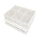 thumbnail image 1 of Caja de almacenamiento impermeable capacidad, pinzas de mármol acrílico, soporte de exhibición, organizador, estuche protector para salón, blanco Sunnimix Almacenamiento de extensiones de pestañas, 1 of 8