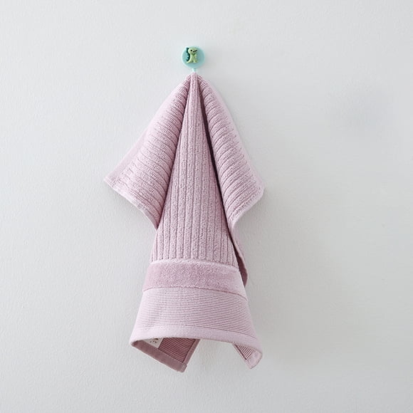 Xiao Hua 4 toallas gruesas de color morado claro, 34x72cm, paños de baño de algodón puro, toallas gruesas ultra absorbentes y suaves para uso diario, paños de algodón ideales para la cara,
