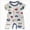 Z45-Blue, variant on 0-3 Months Infant Summer Romper Summer Baby Bodysuit Thin Boys Romper Cartoon Newborn Short Sleeved Romper Baby Girls Pajamas