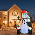 thumbnail image 7 of TeqHome 5.9ft Christmas Inflatables Outdoor Decorations Christmas Snowman Decorations for Garden Yard Lawn Xmas Decor, 7 of 7