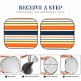 thumbnail image 6 of Haiem Colorful Pastel Stripes Car Windshield Sun Shade (2 Pieces) Foldable Windshield Sun Shade Car Accessories for Truck SUV Pickup-Small, 6 of 7