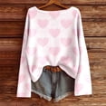 thumbnail image 2 of Sweater for Women Love Print Valentines Day Long Sleeve Tee Tops Outerwear Pullover Shirts Cute Fall Basic Clothes 2026, 2 of 3