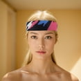 thumbnail image 6 of Unique Bargains 1 Pc Sports Headband for Yoga Pink White Blue Black, 6 of 6