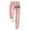 Pink, variant on Clearance Capri Pants Jogger Leggings with Pockets for Women Fashion Printing Leggings With Elastic Drawstring Pockets Thick Warm Pants