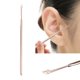 thumbnail image 4 of Removedor de cerumen de acero inoxidable, cuchara para orejas, herramienta de limpieza de oídos, color dorado, 4 of 8