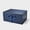 Navy Blue with Ribbon, variant on 9.25"X6.7"X3.93" Geoto A3 Deep Size Luxury Rigid Foldable Magnetic Closure White Black Magnet Gift Packaging Boxes(Pink)