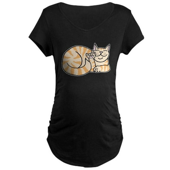 CafePress - Orangetabby ASL Kitty Maternity Dark T Shirt - Maternity Dark T-Shirt