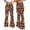 Z9-Brown-pants for women, variant on Qzwdhjm Women's Flare Pants Elastic Waist Bootcut Yoga Pants Graphic Loose Casual Bell Bottom Trousers Soft Athletic Gym Workout Pants