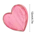 thumbnail image 3 of SIYTUAU Wooden Heart Table Sign Valentines Day Decor Farmhouse Tray Centerpiece Handcrafted Ornament For Home Shelf Desk Display Pink, 3 of 6