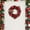 Red, variant on 1FT Artificial Door Ring Hanging Decoration with Christmas Leaves, Red Berries and Wreath, Festive Holiday Accent for Front Doors, Entryways, and Seasonal Home Décor