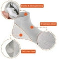 thumbnail image 3 of 5 Pairs Moisturizing Gel Heel Socks Vented Unisex Toe Open Feet Care Dry Skin, 3 of 7