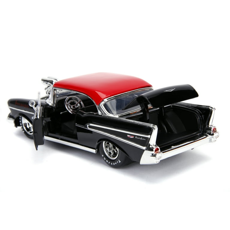 JADA 10TH ANNIVERSARY 1957 CHEVY BEL AIR 1:24 BLACK/ORANGE
