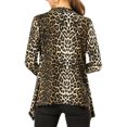 thumbnail image 3 of INSPIRE CHIC Cardigan Léger pour Femmes d'Halloween à Manches Longues, Ouvert à l'Avant, Ourlet Asymétrique, Petit, Noir, 3 of 6