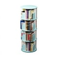 thumbnail image 1 of 4 Tier Rotating Bookshelf, 360° Solid Wood Rotating Stackable Shelves Bookshelf Organizer for Home, Bedroom, Office, 1 of 5