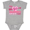 thumbnail image 3 of Inktastic My First Valentine's Day with Pink Heart and Arrow Boys or Girls Baby Bodysuit, 3 of 5