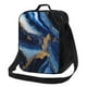 thumbnail image 1 of Disketp Navy Blue Marble Bolsa Térmica Estampada para Almuerzo, Lonchera para Hombres y Mujeres Adultos, 1 of 7