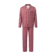 thumbnail image 2 of Family Christmas Matching Pajamas Set with Dog Striped Button Down Family Sleepwear Outfits, 2 of 10
