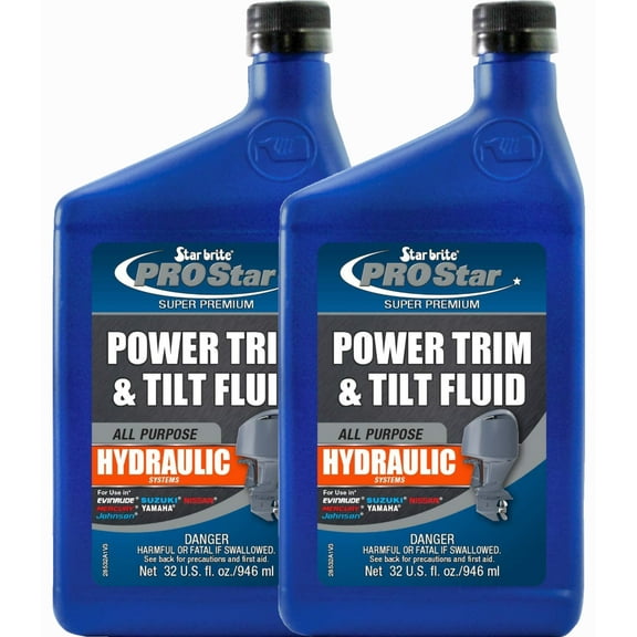 2 Pack Star Brite Pro Star Super Premium Power Trim and Tilt Fluid - 32 oz - 28532