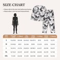 thumbnail image 4 of Pajamas for Women Sets, Modern Minimalist Cool Horse Lounge Sets Long Sleeve Button Down Night Shirts Sleepwear Pjs, 4 of 6