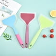 thumbnail image 7 of Basdi Non-Stick Silicone Pancake Spatula (10.11") - Flexible Heat-Resistant Head, Soft Rubber Handle - Scratch-Free Turner for Non-Stick Pans, Grills, Cooking - Stainless Steel Core for Durability, 7 of 7