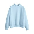 thumbnail image 4 of XADYUY Sweatshirts for Girls 14-16 Cute Fleece Long Sleeve Pullover Sweatshirts for Girls Plain Mock Neck Sweaters for Teens Casual Fall School Clothes for Teen Girls,13-14 Years Light Blue, 4 of 4