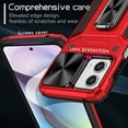 thumbnail image 4 of TECH CIRCLE Case for Motorola Moto G 5G 2023 Back Cover with Magnetic Kickstand+Metal Ring Holder, Shockproof Hybrid Covers [360 Degree Rotating Bracket] [Corner Protection] - Red, 4 of 8