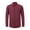 Red, variant on Men's No Pocket Dress Shirt Slim Fit Wrinkle Free Long Sleeve Point Collar Business Casual