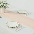 thumbnail image 2 of Balsa Circle 10 Feet Blush Cotton Cheesecloth Gauze Extra Table Runner Home Decorations, 2 of 8