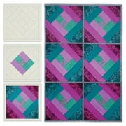 June Tailor Jt1406 Quilt As You Go Printed Quilt Blocks On Batting - London Labyrinth