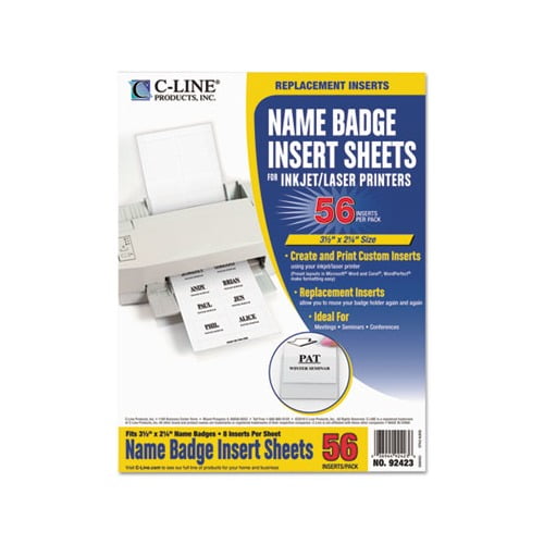 Avery Customizable Name Badge Clips, 2.25