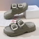 thumbnail image 4 of Zapatos Ducha Sandalias Playa Doble Hebilla Suela Gruesa Ajustable para Mujeres Y Hombres, 4 of 8