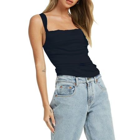 

Women Sexy Corset Top Push Up Bustier Crop Top Slim Boned Top Spaghetti Strap Lace up Cami Top Party Streetwear