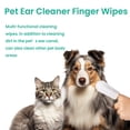 thumbnail image 4 of Pet Care Finger Wipes, Pet Teeth Cleaning Wipes For Cats And Dogs, Dog Teeth Wipes, Freshen Breath, Reduce Plaque & Tartar, 50pc 10ml, 4 of 5