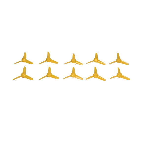 CHICIRIS Plastic Propeller,Turning Propeller,10Pcs 70mm 3 Blades Propeller Plastic DIY Toy Boat RC Car Rotating Accessories 2mm Hole