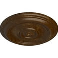 thumbnail image 3 of Ekena Millwork 12"OD x 1"P Traditional Ceiling Medallion (Fits Canopies up to 2 3/4"), Hand-Painted Root Beer Crackle, 3 of 6