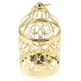 thumbnail image 1 of Metal Hollow Candle Holder Tealight Hanging Candlestick ERose Gold , A-Gold, 1 of 8