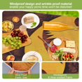thumbnail image 4 of WIZUTIZ Picnics Table Cover With Beachss Cover Three-piece Set Elastic Suit Tablecloth Camping Table Seat Cloth Outdoor Watertight Tablecloth Cover First Home Must Haves Novelty, 4 of 5