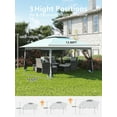 thumbnail image 5 of 13X13 PopUp Gazebo, with Mesh Cover Adjustable Height Awning, Double Vented Roof Sun Shelter, Instant Gazebo Tent, for Backyard, Garden, Lawn, 5 of 8