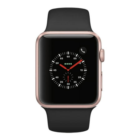 Apple Watch Series 2 - 38mm, WiFi - Rose Gold with Black Sport Band - Scratch & Dent