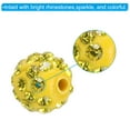 thumbnail image 3 of Uxcell 10mm Rhinestone Clay Beads, Pave Crystal Disco Rhinestone Bead for DIY Jewelry Making Bracelet, Light Yellow 25Pcs, 3 of 6