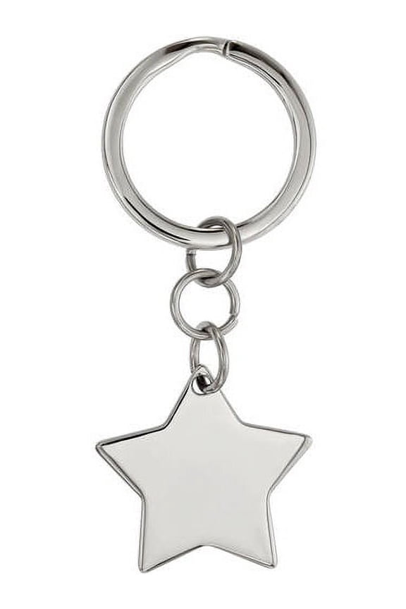 Stainless Steel Polished Star Key Chain