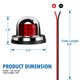 thumbnail image 2 of 2pcs Boat Navigation Lights - LED Bow Light, Navigation Lights for Boats LED Red and Green, Boat Lights Navigation Horizontal Mount Sidelight, 2 of 5
