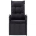 thumbnail image 3 of vidaXL 5 Piece Garden Dining Set with Cushions Black, 3 of 5