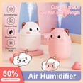 thumbnail image 2 of Humidificador de aire para coche, difusor de aromaterapia con luz nocturna, generador de niebla fría, purificador de aceite esencial Kawaiil, 2 of 4