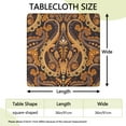 thumbnail image 2 of Tablecloth Tribal Boho Mandala Pattern Waterproof Elastic Squre Cover with Back for Healing and Relaxation, 2 of 5
