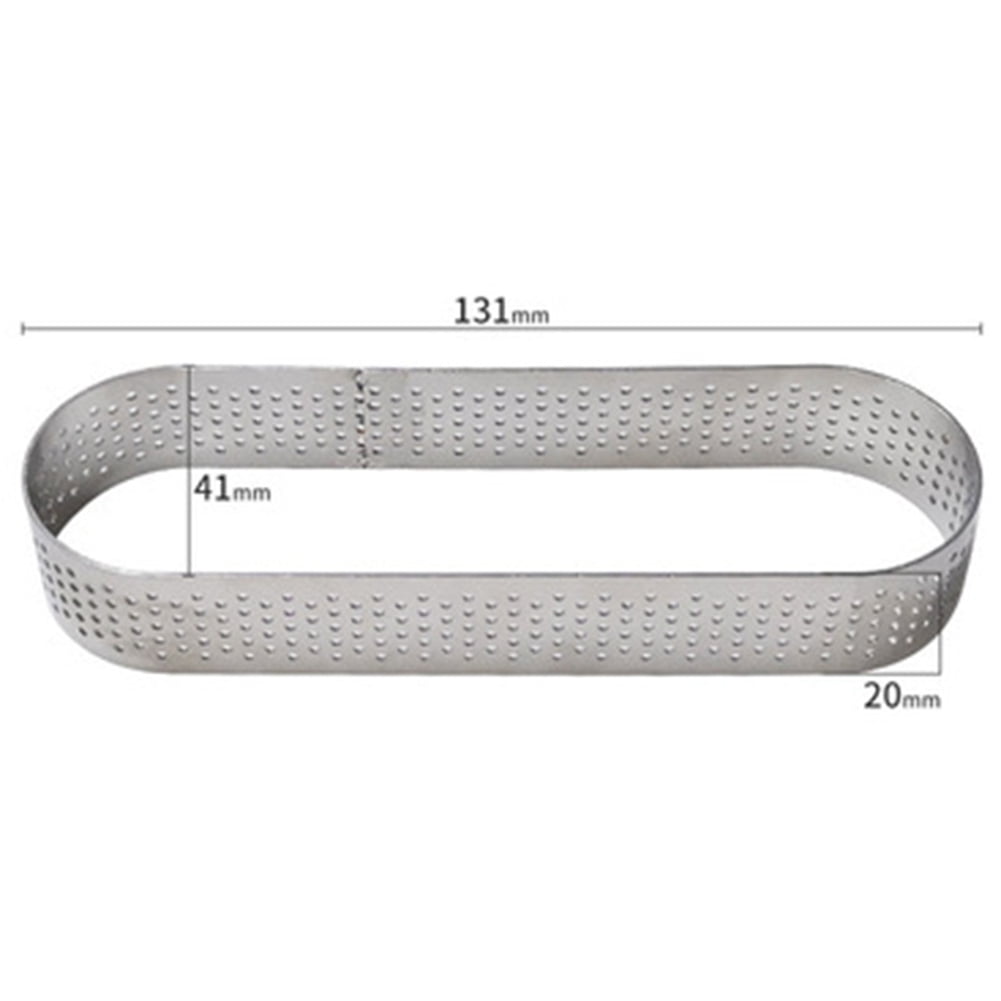 French Perforated Tart Ring Mold Heat-Resistant Mousse Cake Moulds Circle for Kitchen Pastry Baking Decoration Tools