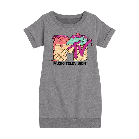 MTV Logo - Ice Cream - Toddler And Youth Girls Fleece Dress